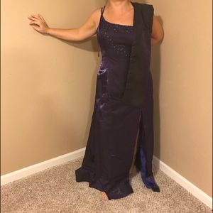 Purple formal dress